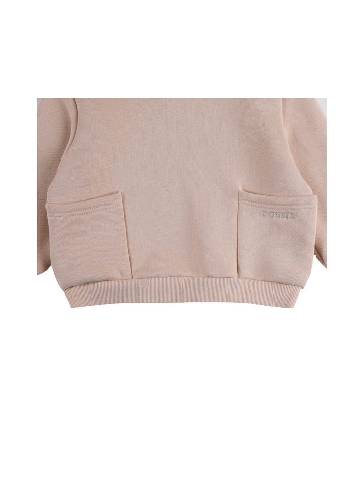 Aiklo Fleece-Hoodie - Light Coral