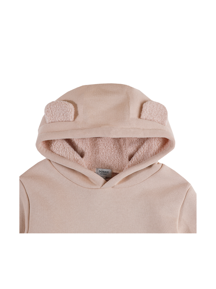 Aiklo Fleece-Hoodie - Light Coral