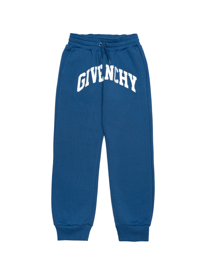 Jogginghose mit Logo-Print - Blau