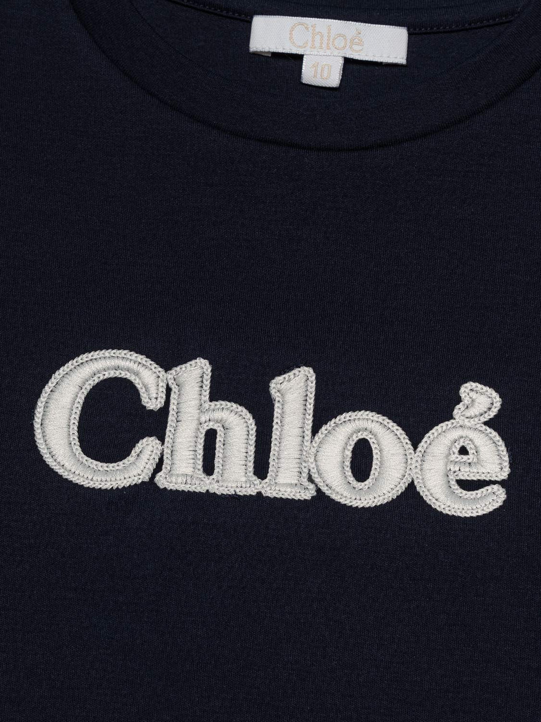 T-Shirt mit Stickerei - Navy