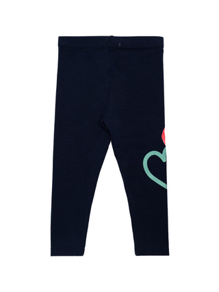 Leggings mit Herzen - Navy