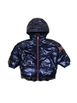 Pufferjacke im Stepp-Design - Marineblau