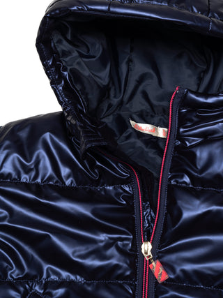 Pufferjacke im Stepp-Design - Marineblau