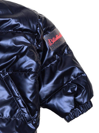 Pufferjacke im Stepp-Design - Marineblau