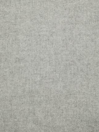 Unisex Fransenschal aus Wolle - Light Grey Melange