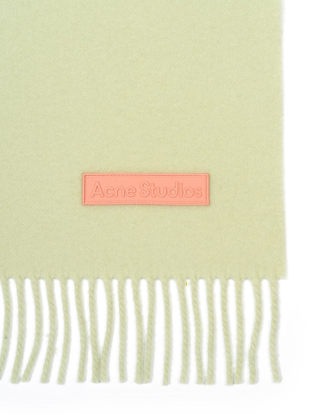 Wollschal mit Label in Rosa - Pale Green