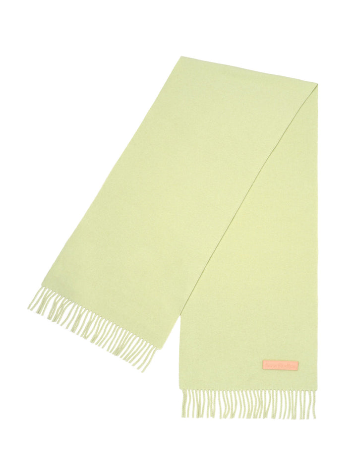 Wollschal mit Label in Rosa - Pale Green