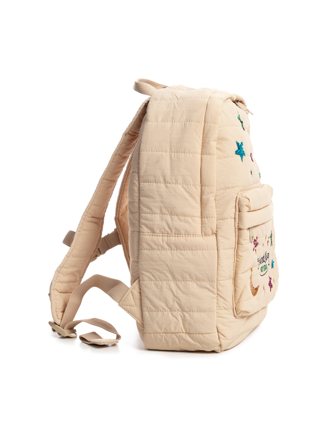 Juno gesteppter Pailletten-Rucksack Midi - Frappé