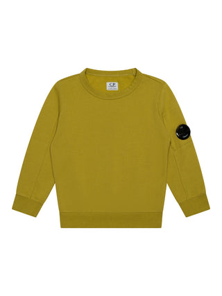 Sweatshirt mit Logo-Detail - Senfgelb