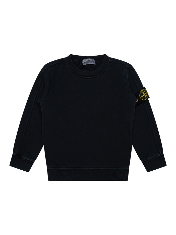 Prüfung Etikett - Sweatshirt mit Logo-Patch - Navy