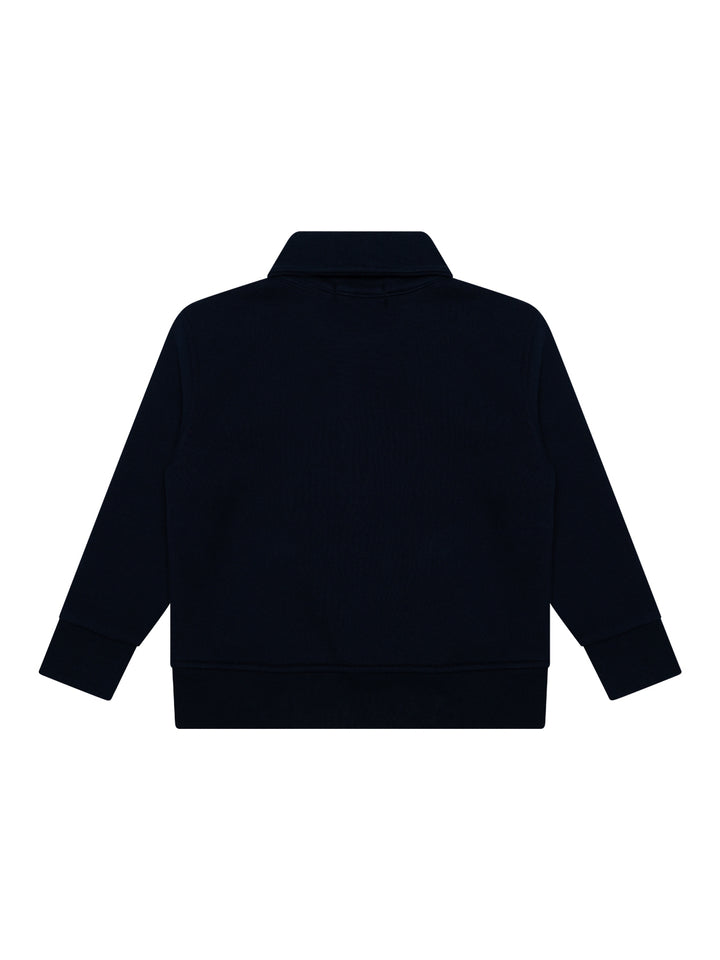 Sweatshirt mit halbem Reißverschluss - Navy