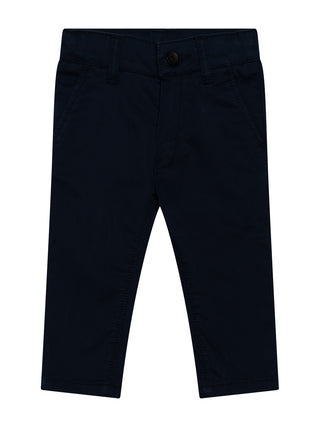 Chinohose mit Logo-Flag-Detail - Marine