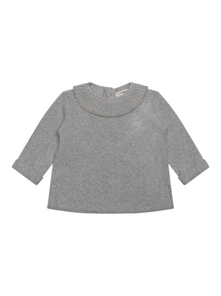 Erola Feinstrickpullover - Hellgrau