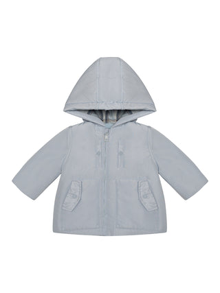 Gefütterte Jacke - Hellblau