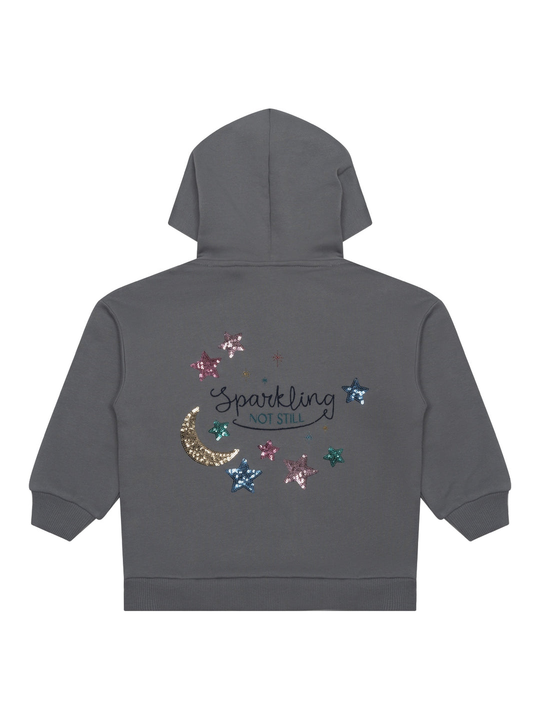 Lou Sweat-Hoodie mit Pailletten-Details - Grau