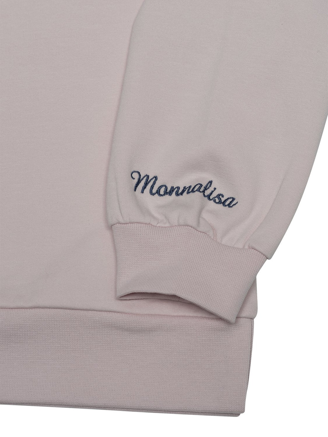 Sweatshirt mit Blüten-Motiv - Hellrosa