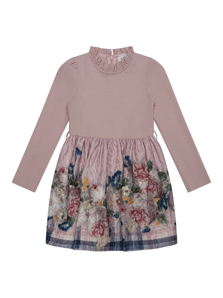 Kleid mit Gürtel - Rosé