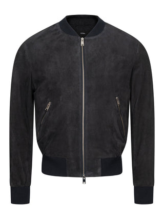 Dider Velourleder Blouson - NIght Blue