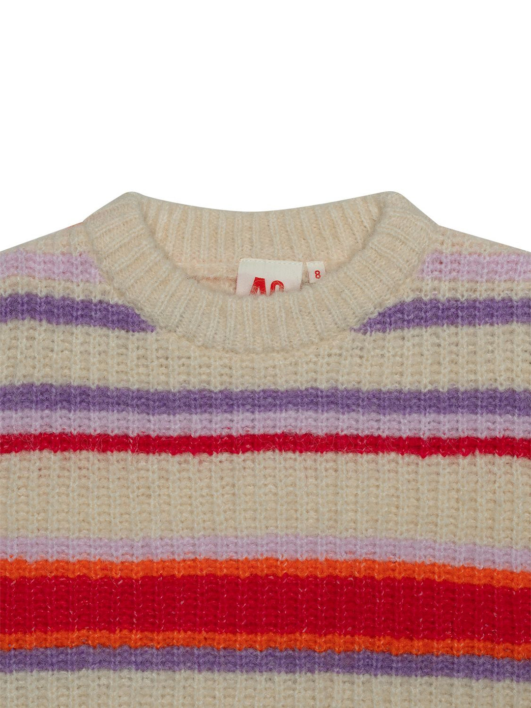 Wanda gestreifter Strickpullover - Lavender