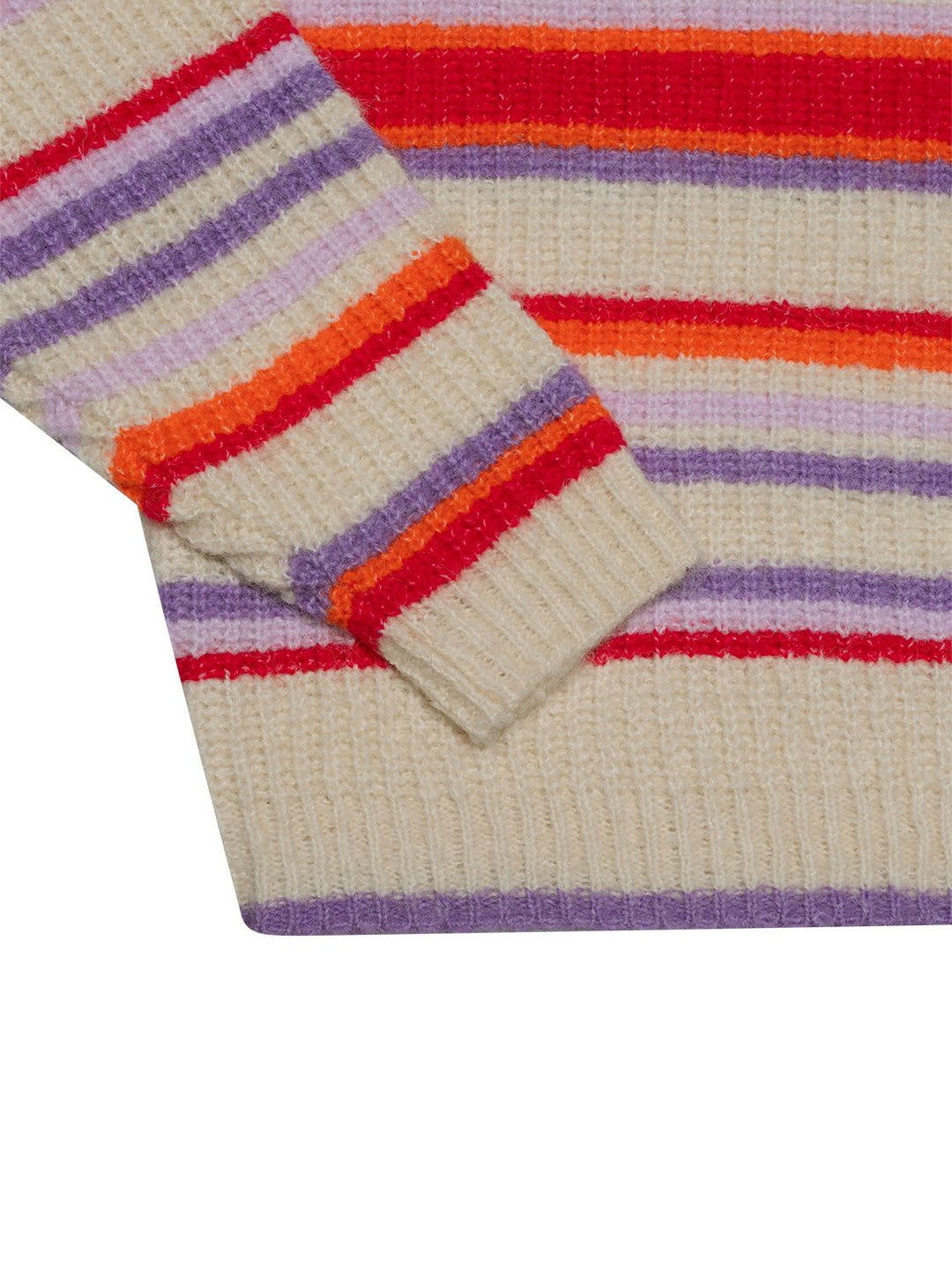 Wanda gestreifter Strickpullover - Lavender