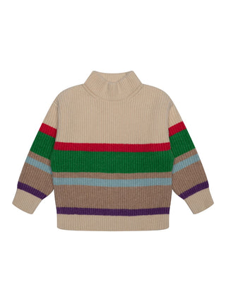 Carla gestreifter Strickpulover - Multicolor