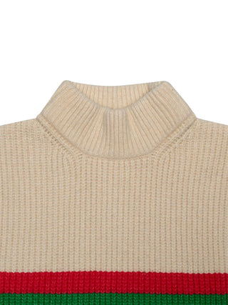 Carla gestreifter Strickpulover - Multicolor