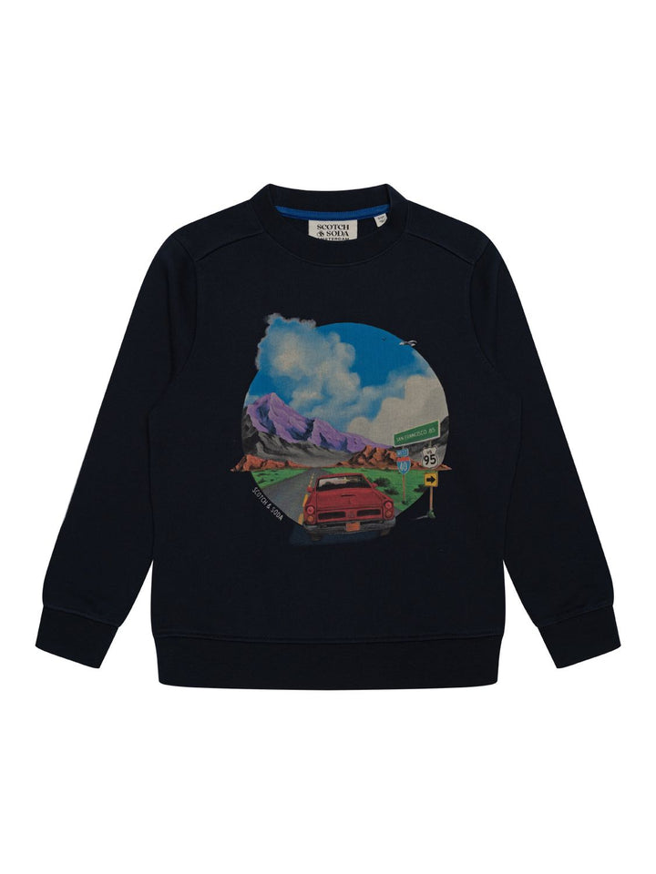 Artwork Sweatshirt - Navy