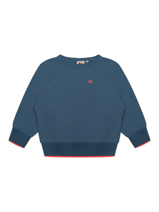 Aya Raglan Sweater mit Logo - Blau
