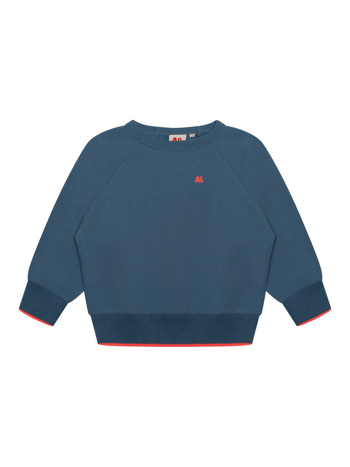 Aya Raglan Sweater mit Logo - Blau