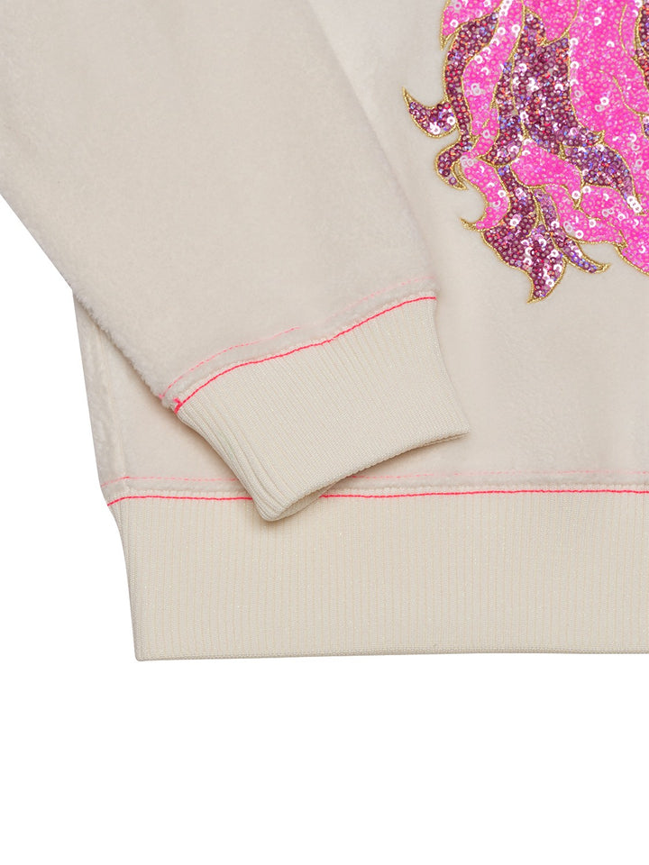 Fleece Sweatshirt - Creme