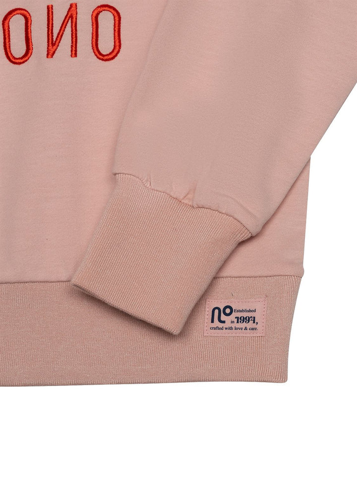 Sweatshirt mit Stickerei - Pale Blush