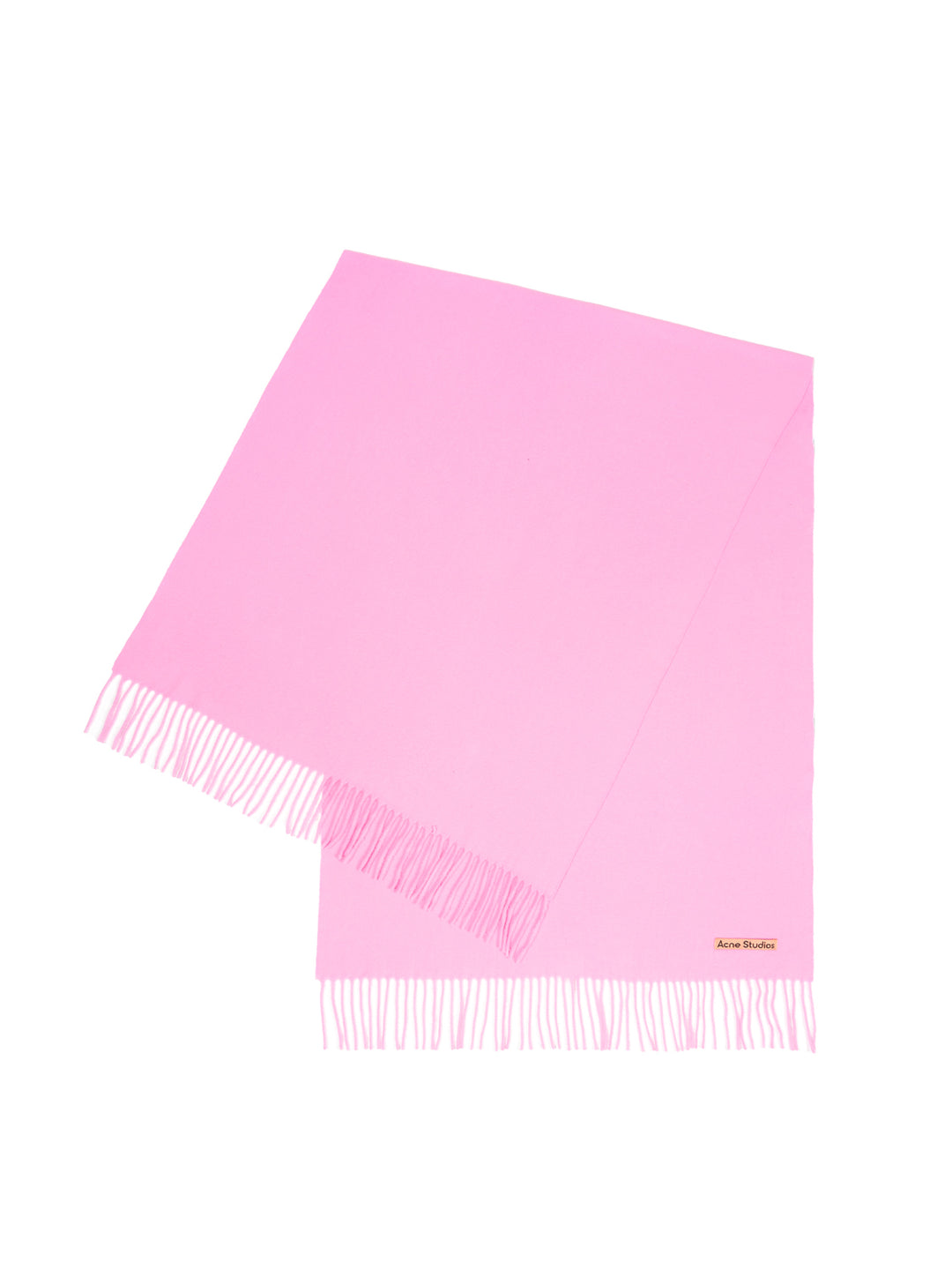 Wollschal mit Label in Pink