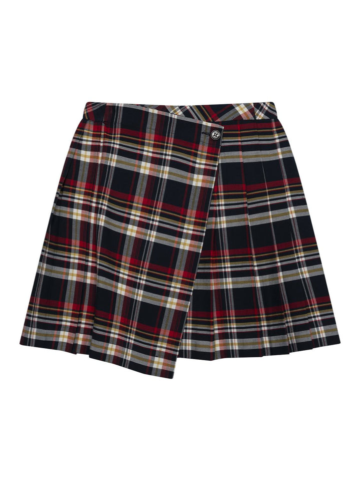 Wickel-Minirock aus Tartan - Kariert