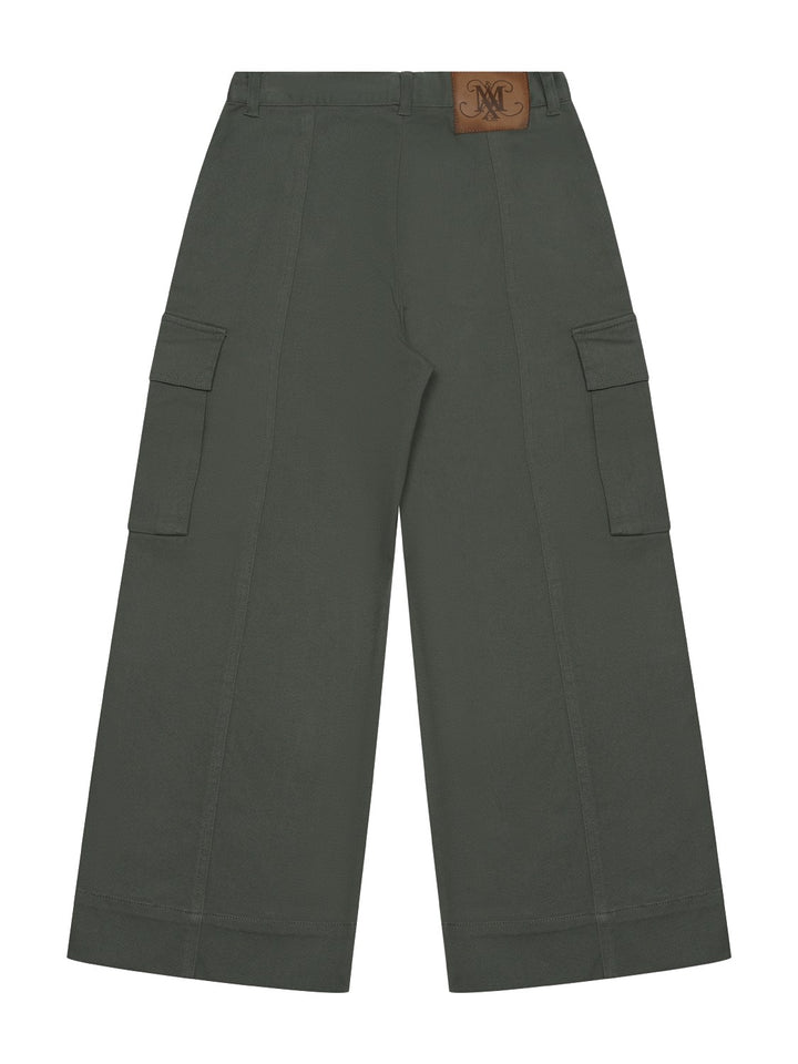 Cargohose aus Baumwolldrillich - Olive