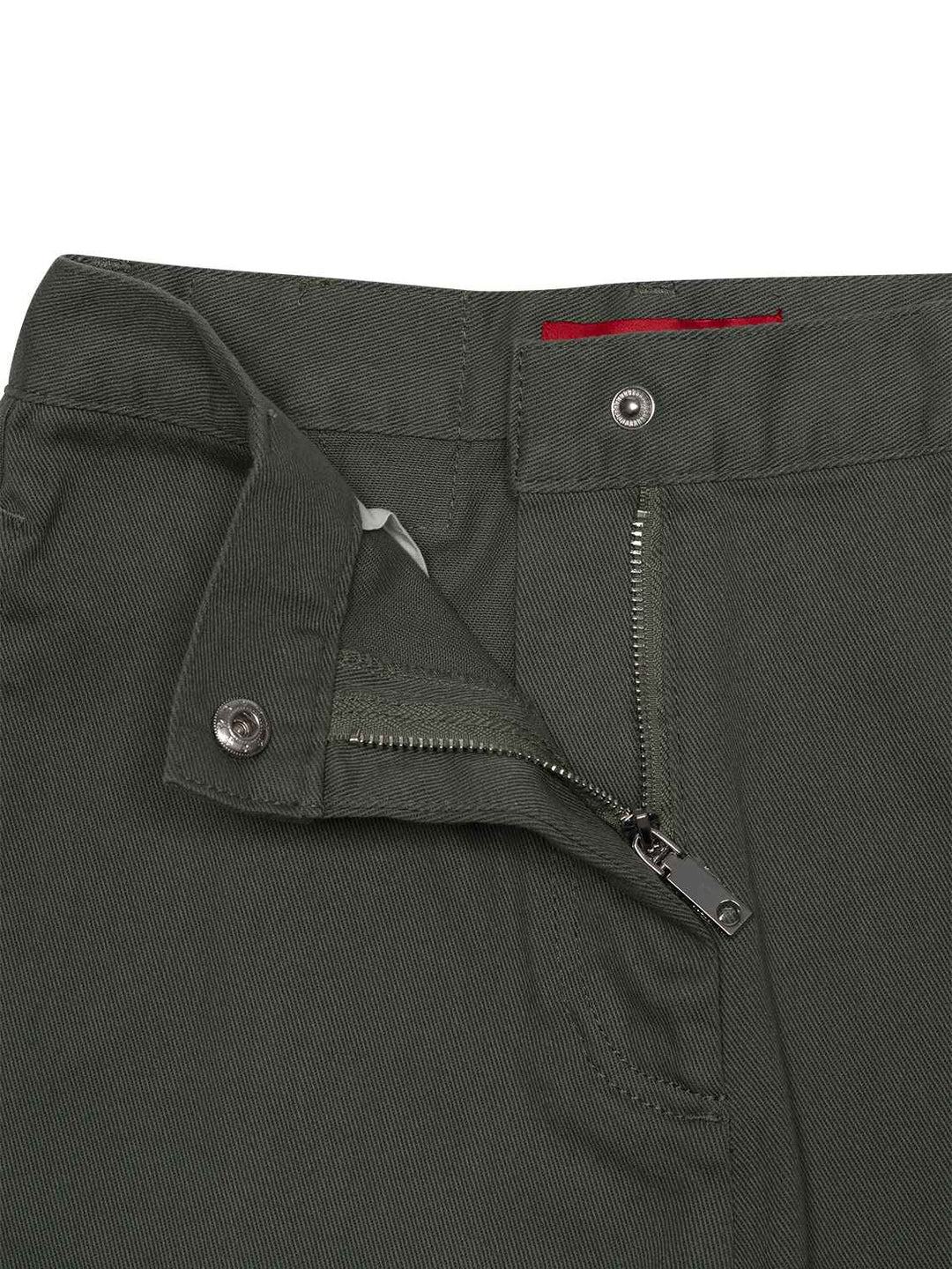 Cargohose aus Baumwolldrillich - Olive