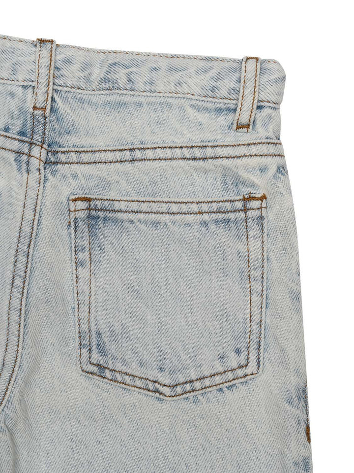 Jeans mit heller Waschung - Blau