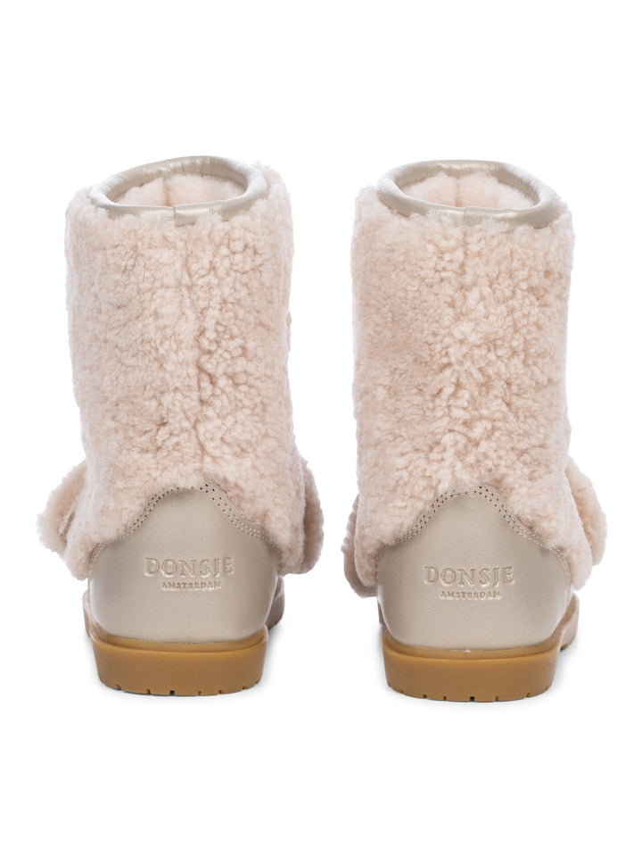 Wadudu Exclusive Boots - Pudel - Light Beige Schafswolle