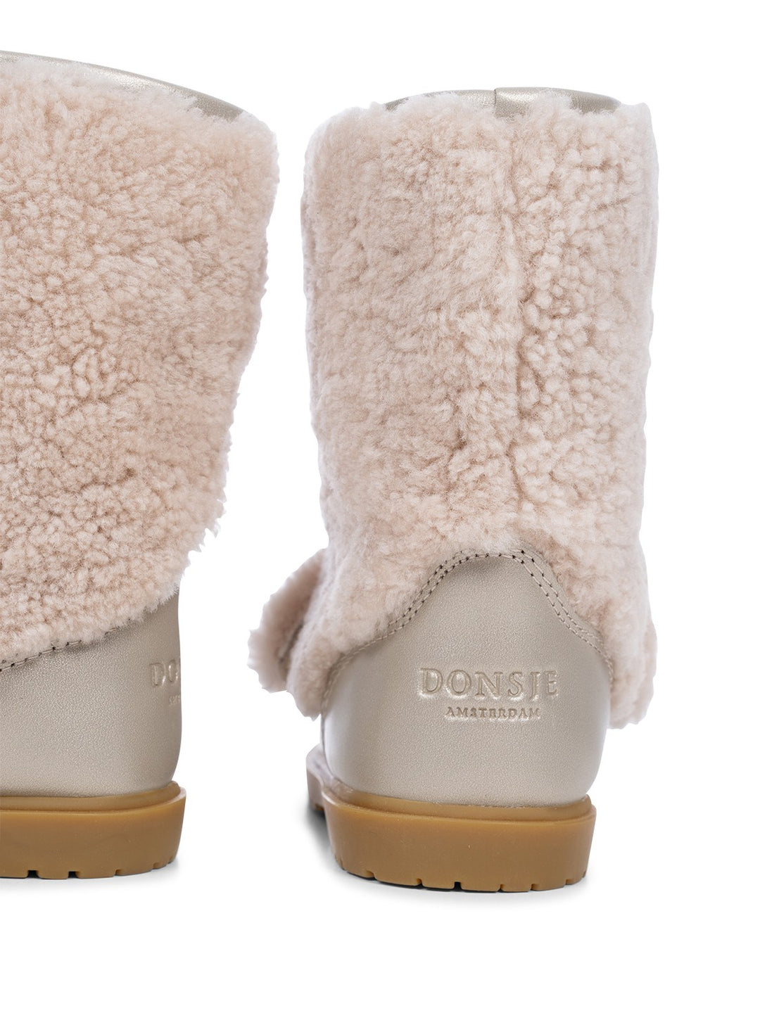 Wadudu Exclusive Boots - Pudel - Light Beige Schafswolle