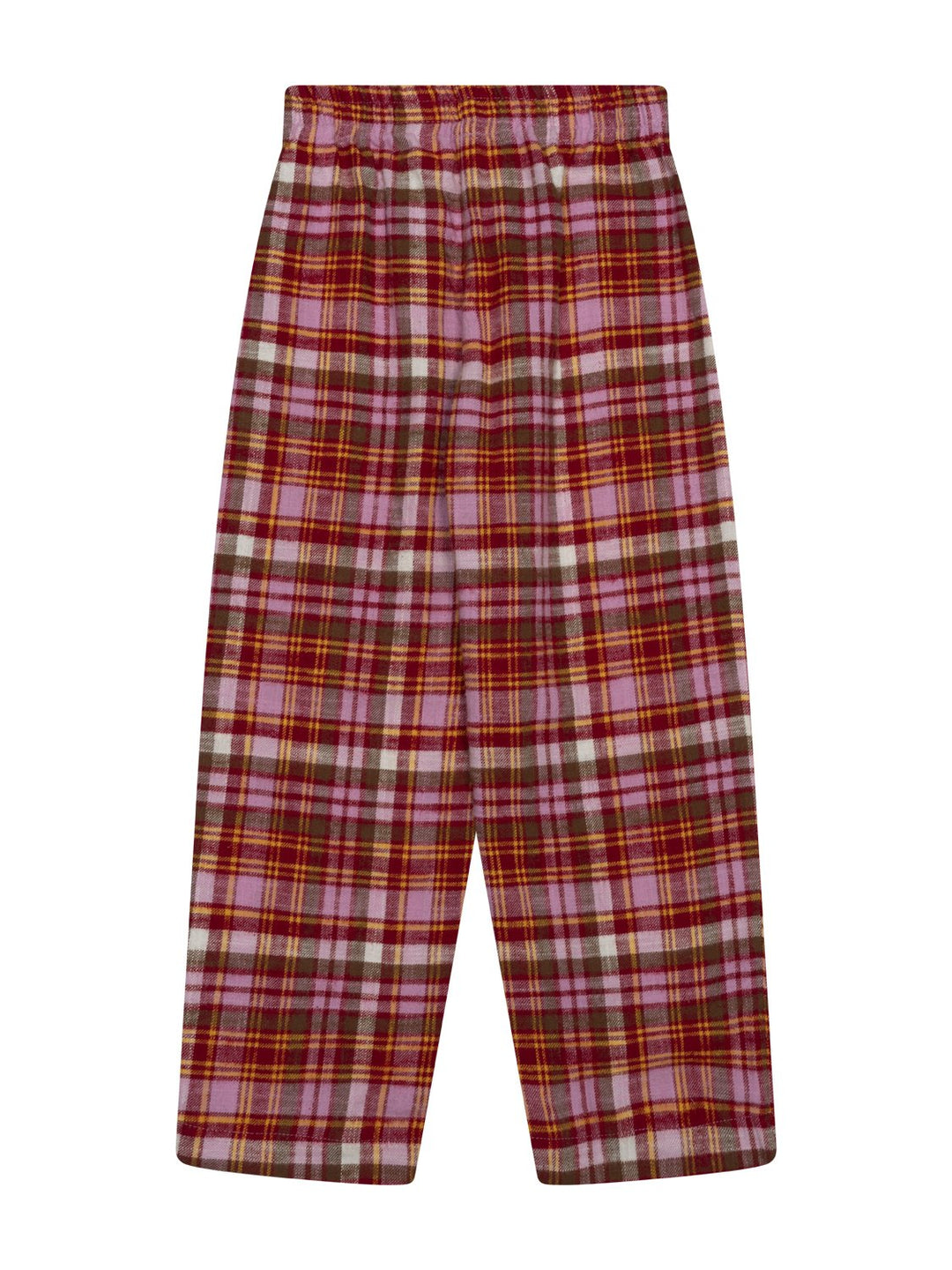 Pyjama Hose kariert - Rot/Rosa