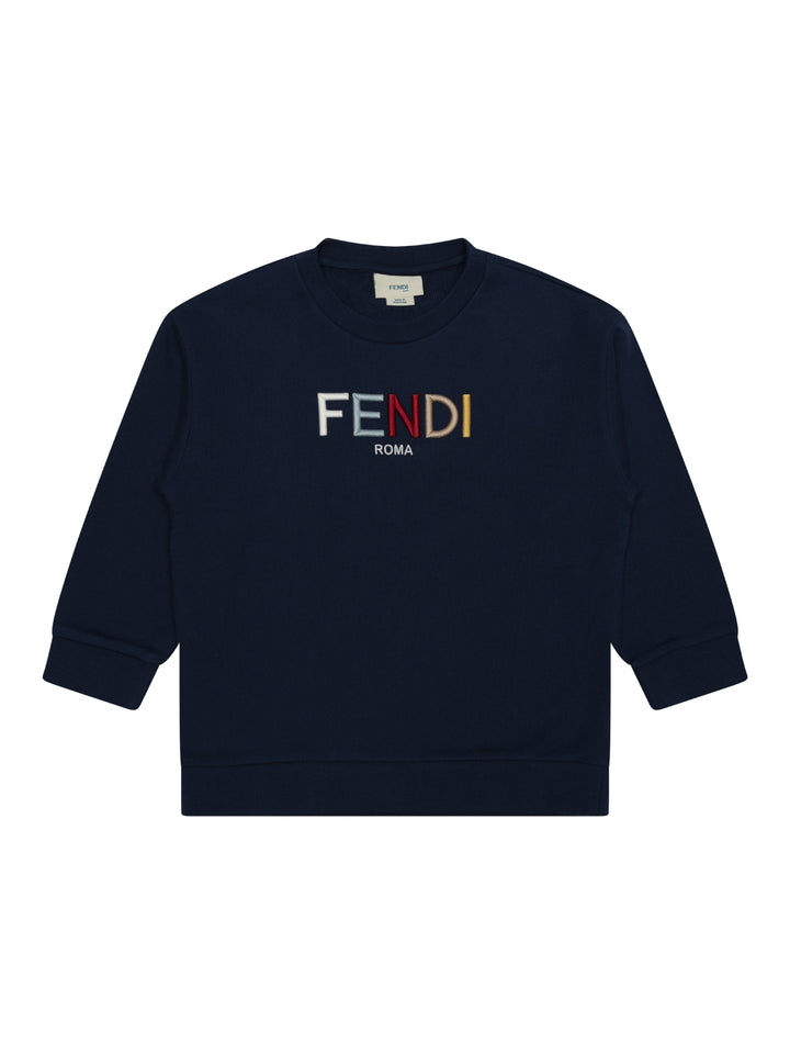 Sweatshirt mit Logo - Navy