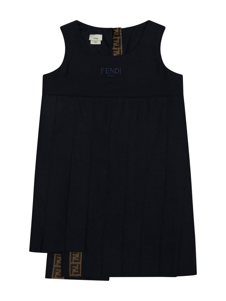 Trägerkleid mit Logo - Navy