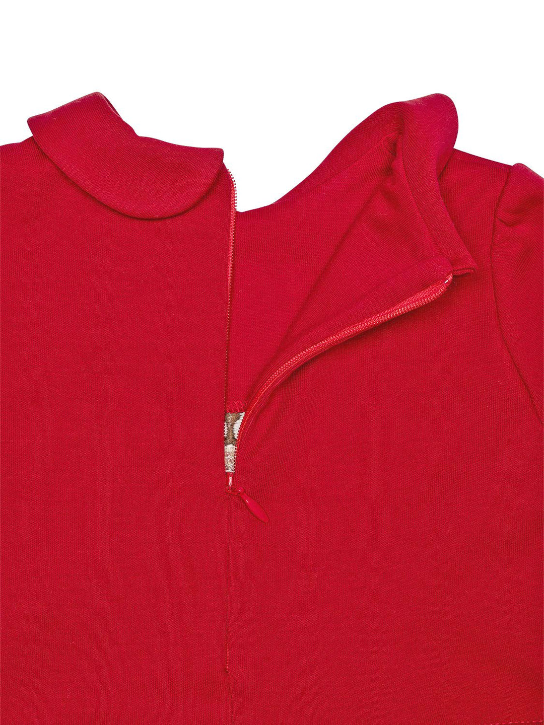 Kleid aus Interlock mit Schottenkaro - Rot/Navy