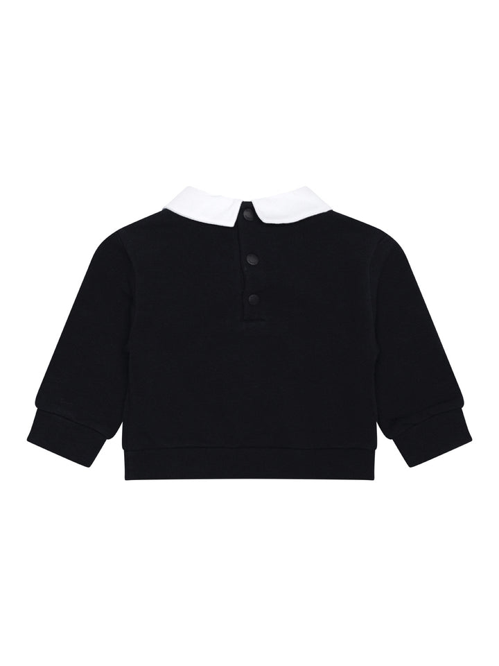 Festliches Sweatshirt mit Fliege - Navy