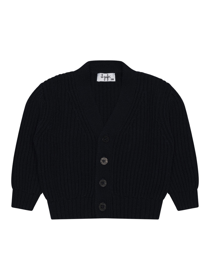 Cardigan mit V-Ausschnitt - Navy