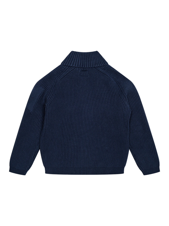 Cardigan mit Linsen-Detail - Navy