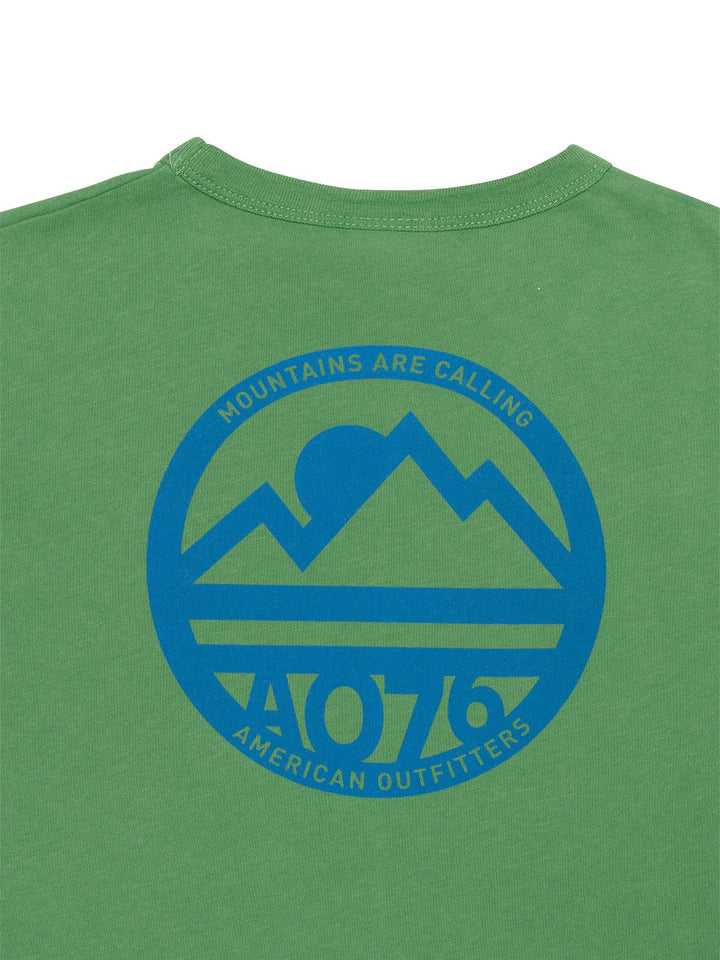 Silas OZ T-Shirt Mountain - Grün