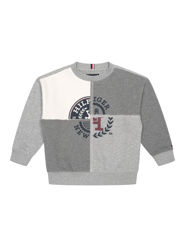 Monotype – Sweater mit gespleißtem Logo - Grau