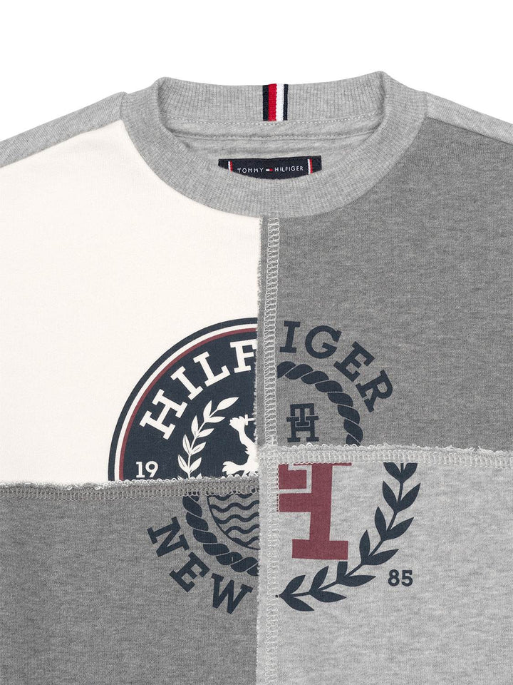 Monotype – Sweater mit gespleißtem Logo - Grau