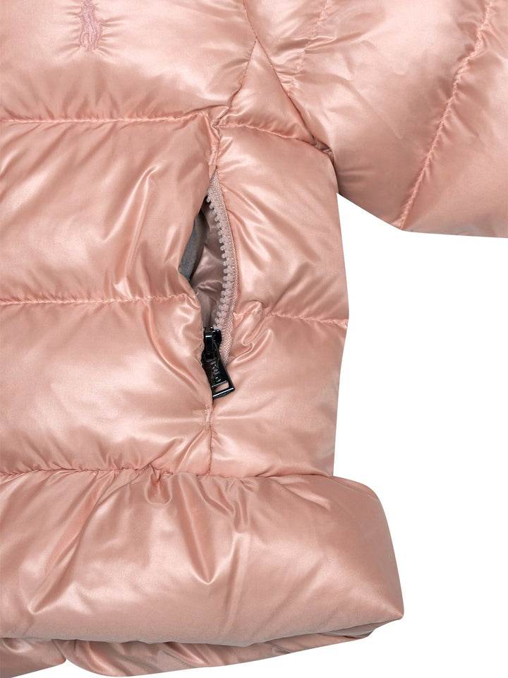 Daunenjacke aus recyceltem Nylon - Rosa