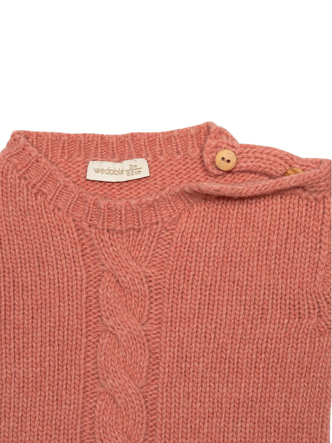 Pullover im Zopfstrick-Design - Coral